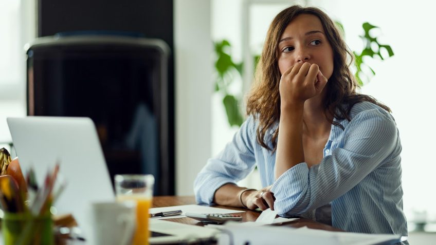 worried employee thinking about their healthcare options